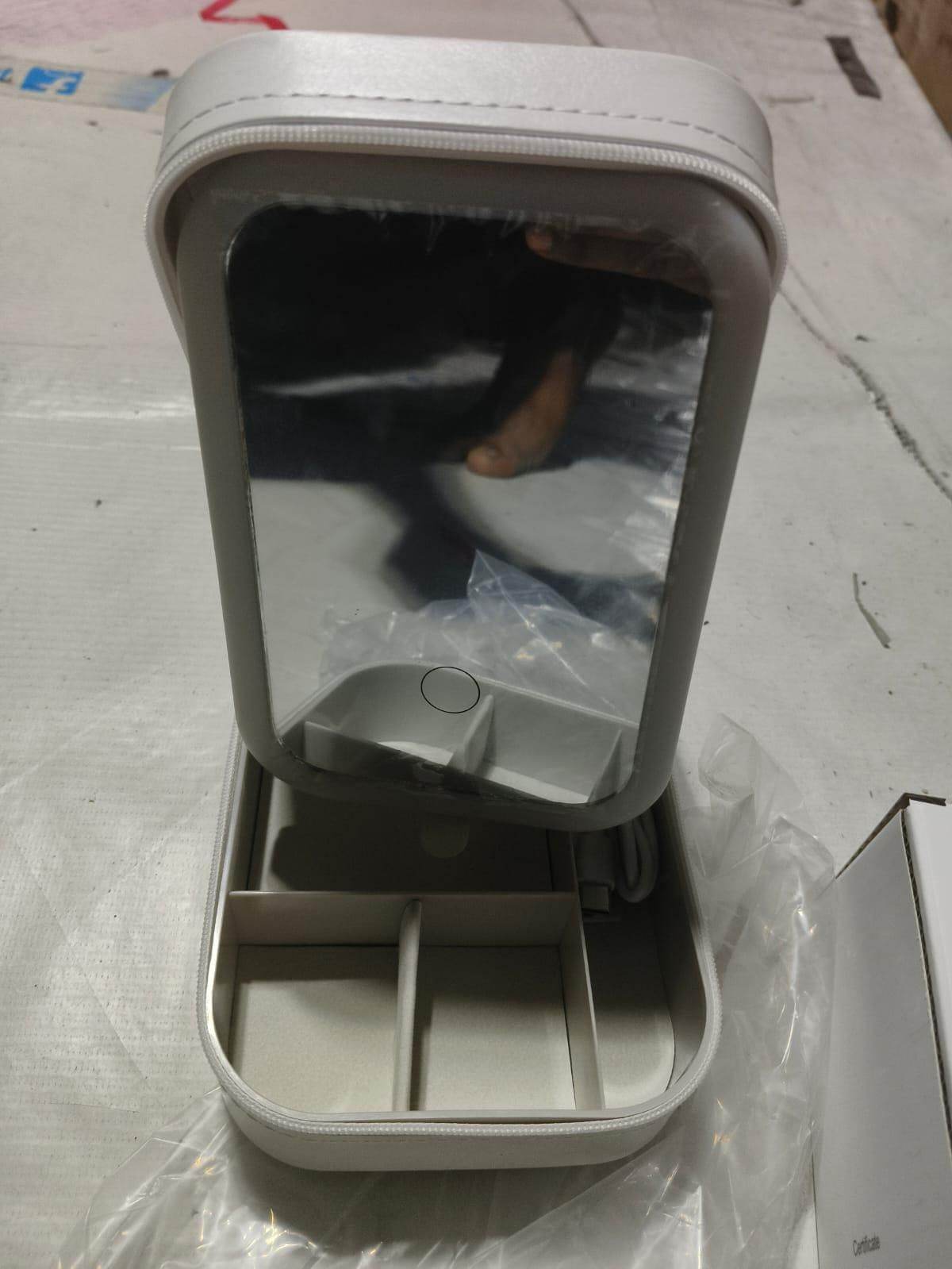 White Jewelry Box with LED Mirror - Haritazen