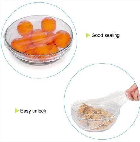 Clear reusable food storage covers with good sealing and easy unlock features on bowls