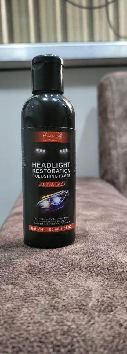 2hf73j-gq headlight restoration polishing paste in black bottle for automotive headlight cleaning and polishing